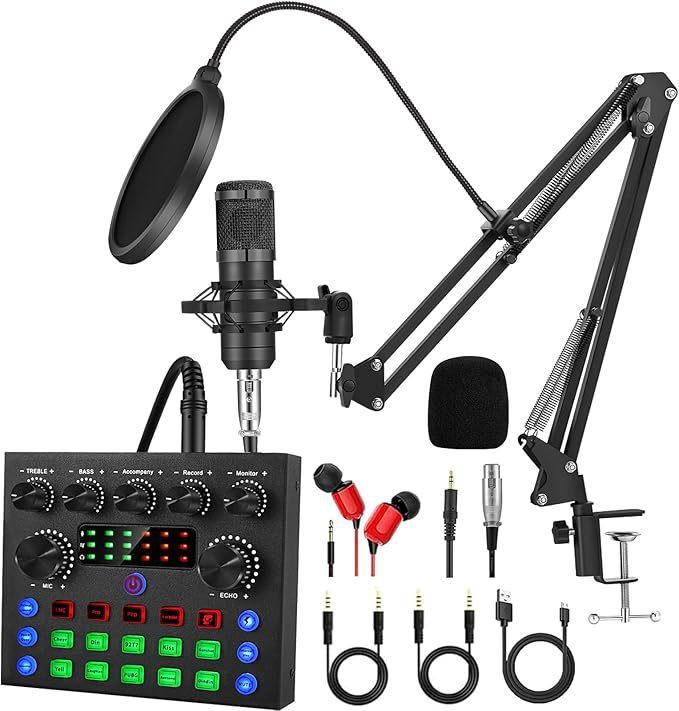 Condenser Microphone Equipment With Voice Converter Suit