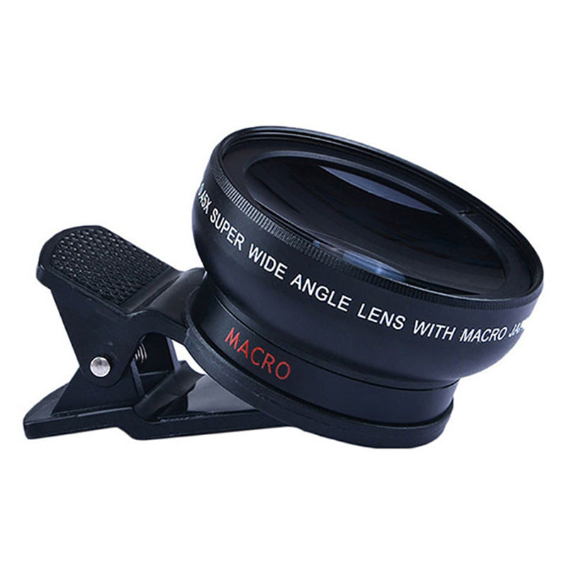 Mobile phone 0.45Xwide angle 12.5 times the macro external photography lens