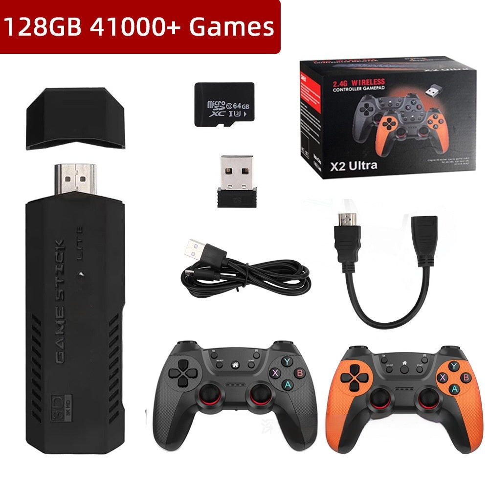 X2 Ultra Home TV Game Console HDMI Double Player Arcade 3D