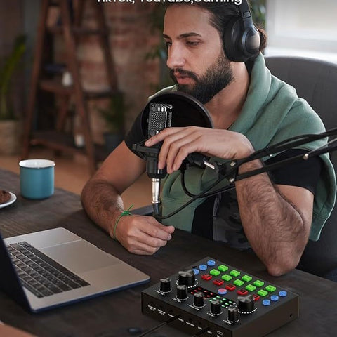 Condenser Microphone Equipment With Voice Converter Suit