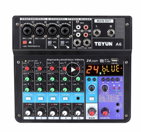 Professional 6-channel Mixer