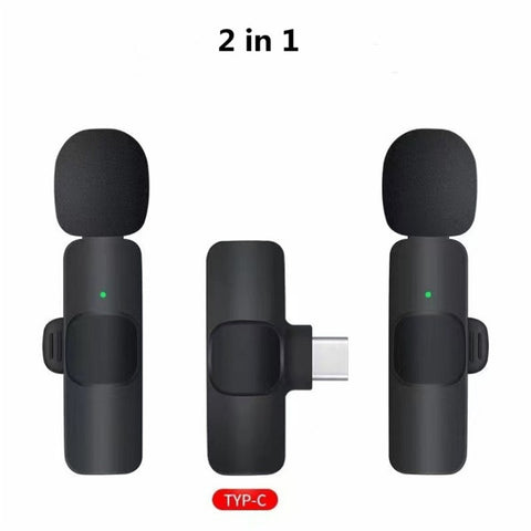 Professional Wireless Lavalier Lapel Microphone For IPhone, IPad, Android - For Interview Video Podcast Vlog YouTube