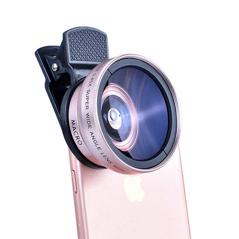 Mobile phone 0.45Xwide angle 12.5 times the macro external photography lens