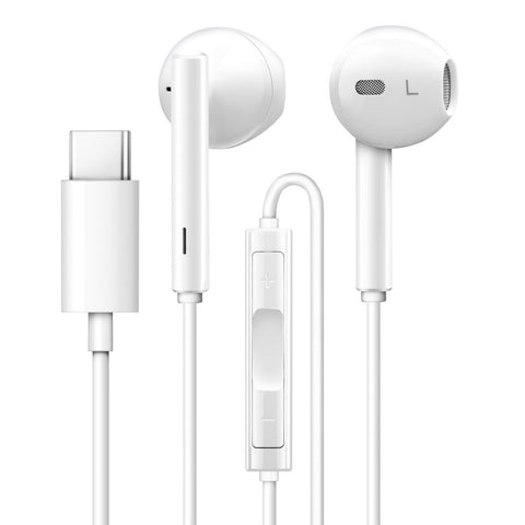 Type-C In-Ear Headset w/ Adjustable Mic Volume