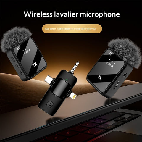 Wireless Live Broadcasting Lavalier Microphone