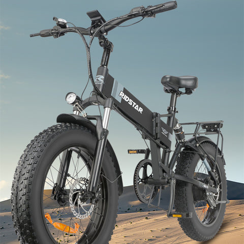 20 Inch Wide Folding Mountain E-Bike