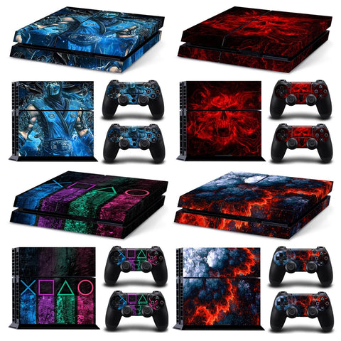 Console Skin for PS4 Protective Sticker Cover Full Vinyl Decal for Playstation 4 Controller