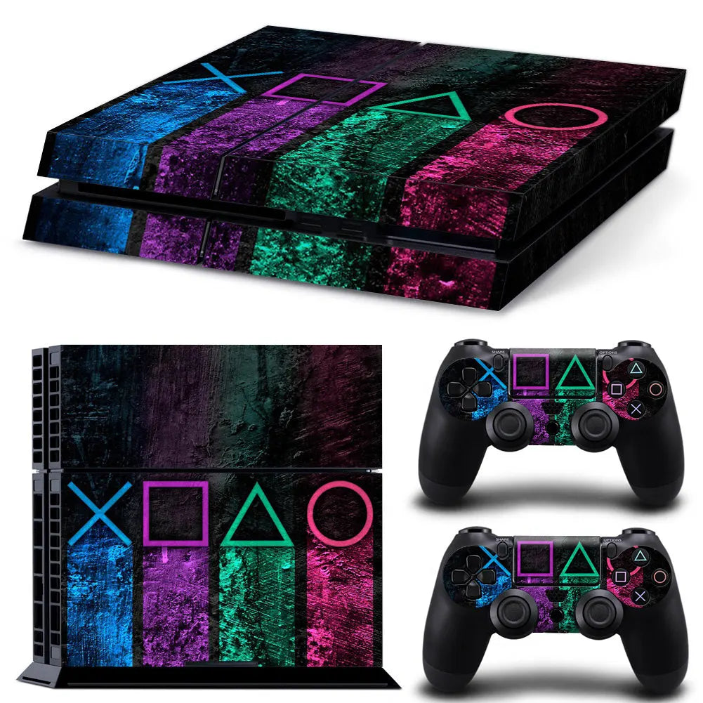 Console Skin for PS4 Protective Sticker Cover Full Vinyl Decal for Playstation 4 Controller