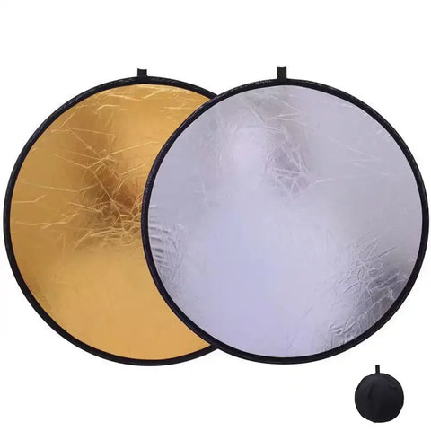 Portable Collapsible Round Photography Reflector Photo Studio Outdoor Light Diffuser Multi-Disc with Carry Bag 40 80 120cm